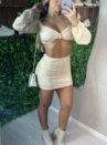 conjunto manga longa kelly bege