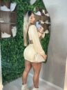 conjunto manga longa kelly bege