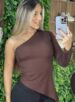 blusa manga longa natasha marrom