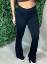 calça legging apeluciada flare safira preto