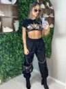 calça parachute neka preto/preto