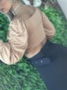 cropped manga longa estela bege