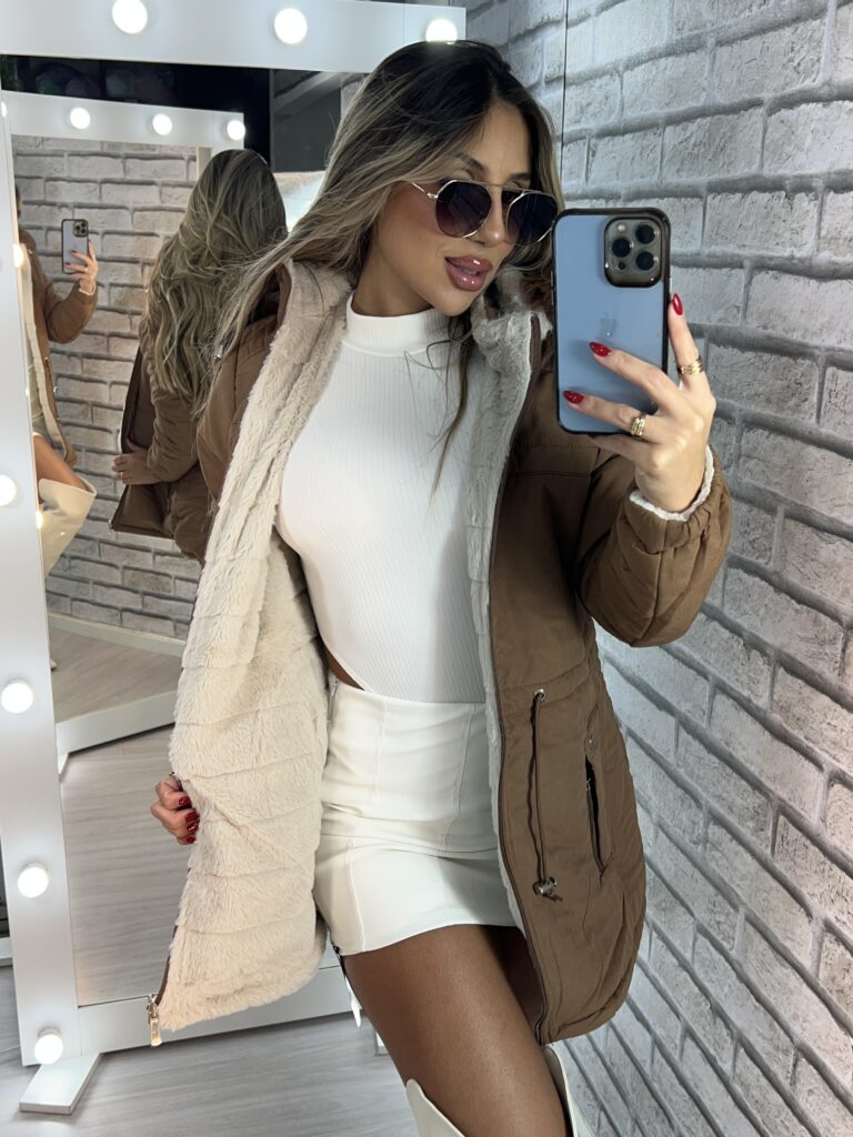 parka reversível 2 lados mabel caramelo (cópia)