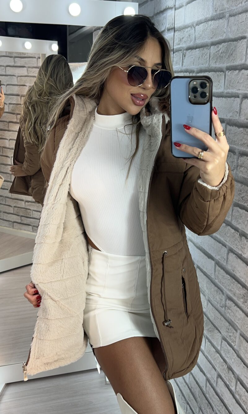parka reversível 2 lados mabel caramelo (cópia)