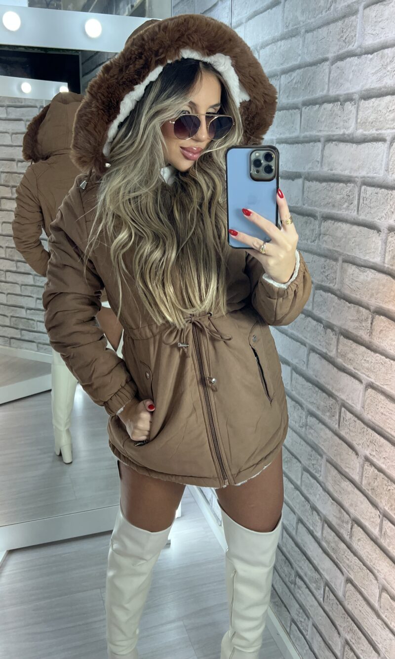 parka reversível 2 lados mabel caramelo (cópia)