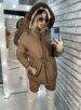 parka reversível 2 lados mabel caramelo