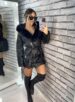 parka couro fake/courino elisabeth preto