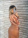 body tule estampado preto/bege