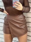 short saia courino vicky marrom