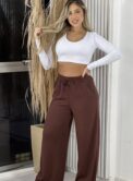 calça pantalona penelope marrom