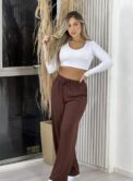 calça pantalona penelope marrom