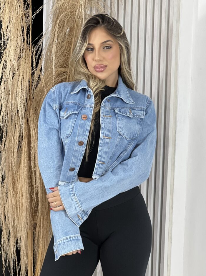 jaqueta jeans perla