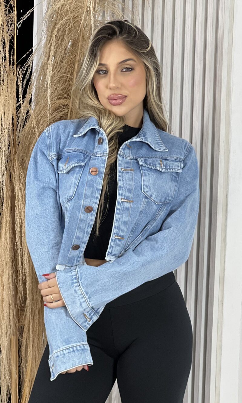 jaqueta jeans perla