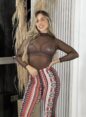 body tule marrom