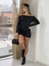 vestido sarah preto
