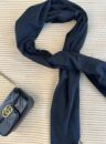 lenço flanelado estrela preto