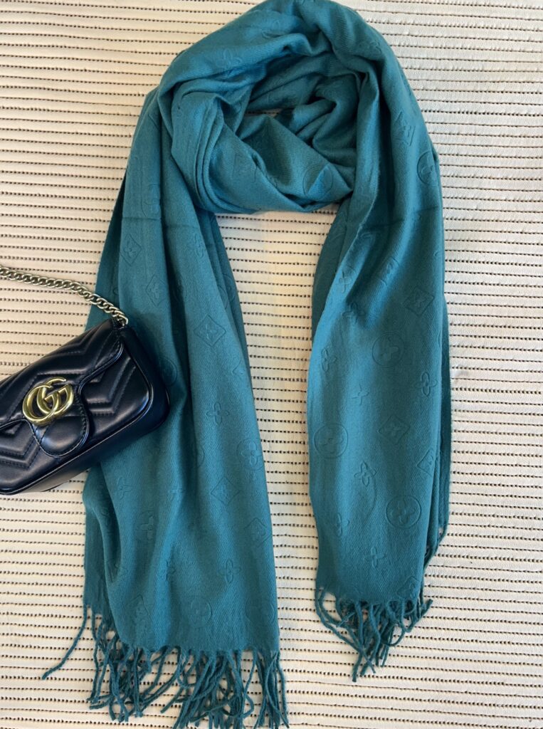 lenço flanelado estrela verde
