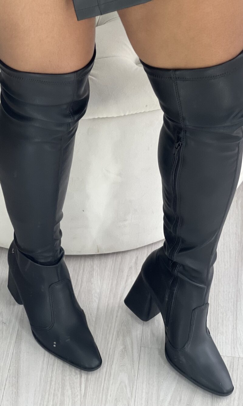 bota over salto bloco preto mississipi me823