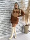 conjunto manga longa kelly marrom
