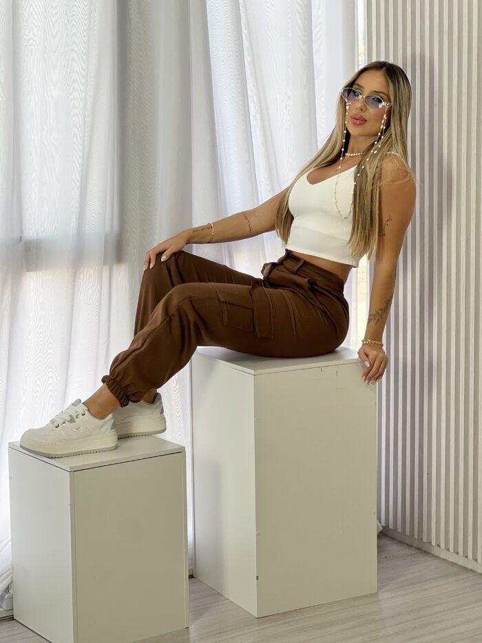 calca jogger alfaitaraia bia marrom calca jogger alfaitaraia bia marrom