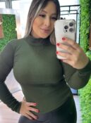 cacharel bruna canelada flanelada verde militar
