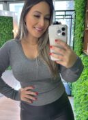 blusa manga longa flávia nude