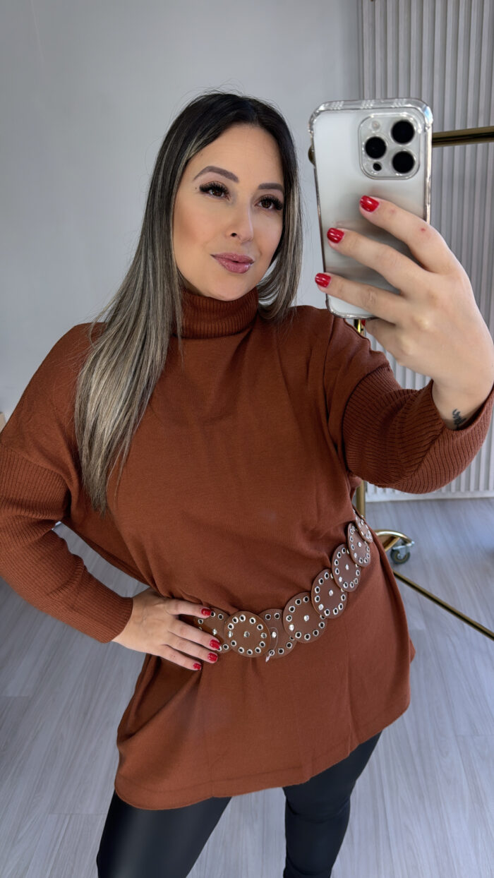 blusa vest leg pamela caramelo blusa vest leg pamela caramelo