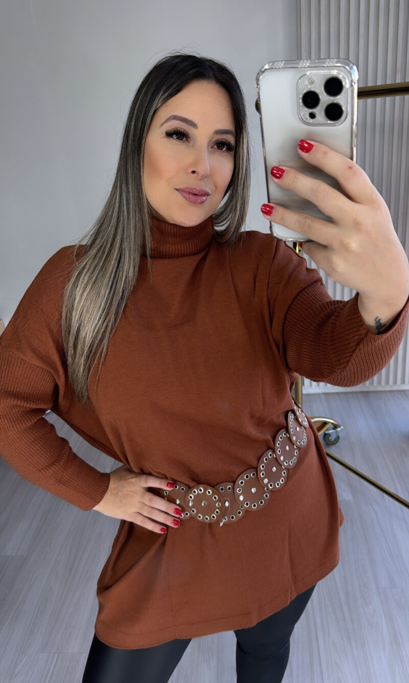 blusa vest leg pamela caramelo blusa vest leg pamela caramelo