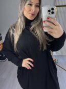 blusa vest leg pamela preto