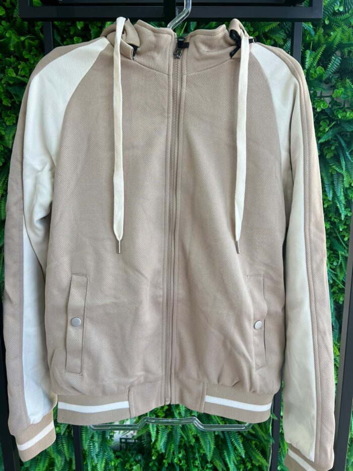 jaqueta amanda bege/off white