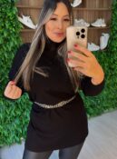 blusa vest leg pamela preto