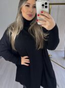 blusa vest leg pamela preto