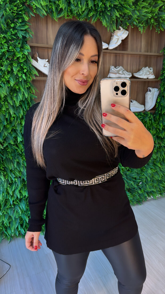 blusa vest leg pamela preto