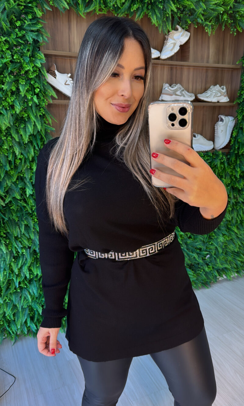 blusa vest leg pamela preto