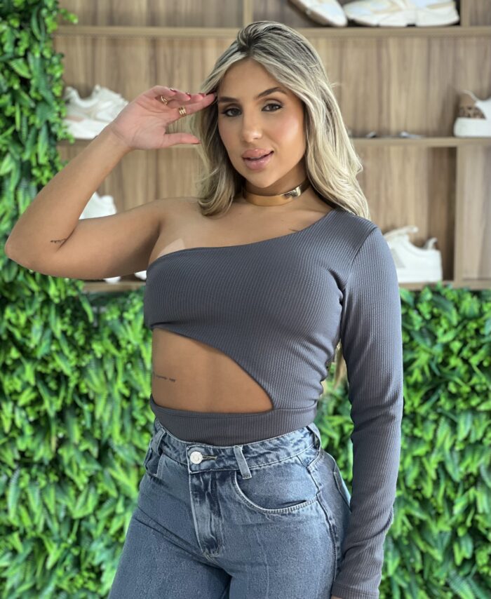 body manga longa suzi cinza body manga longa suzi cinza