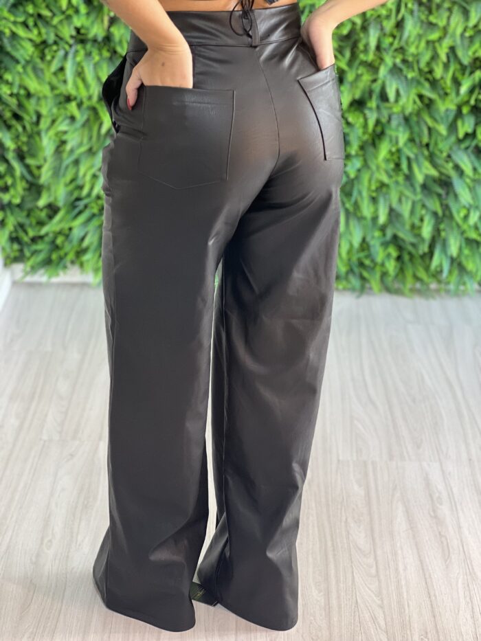 calça courino flanelado cintia preto calça courino flanelado cintia preto