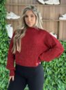 blusa manga longa tricot julia vermelho
