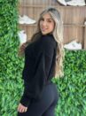 blusa manga longa tricot julia preto