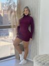 vestido térmico gola roxo
