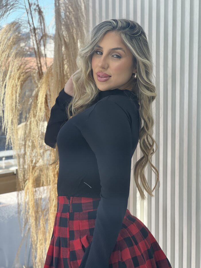 blusa térmica texturizada gola preto blusa térmica texturizada gola preto