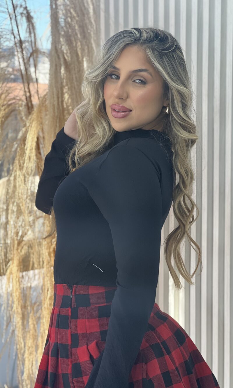 blusa térmica texturizada gola preto blusa térmica texturizada gola preto