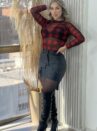 body tule xadrez vermelho