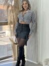 cropped manga loga joaquina xadrez preto