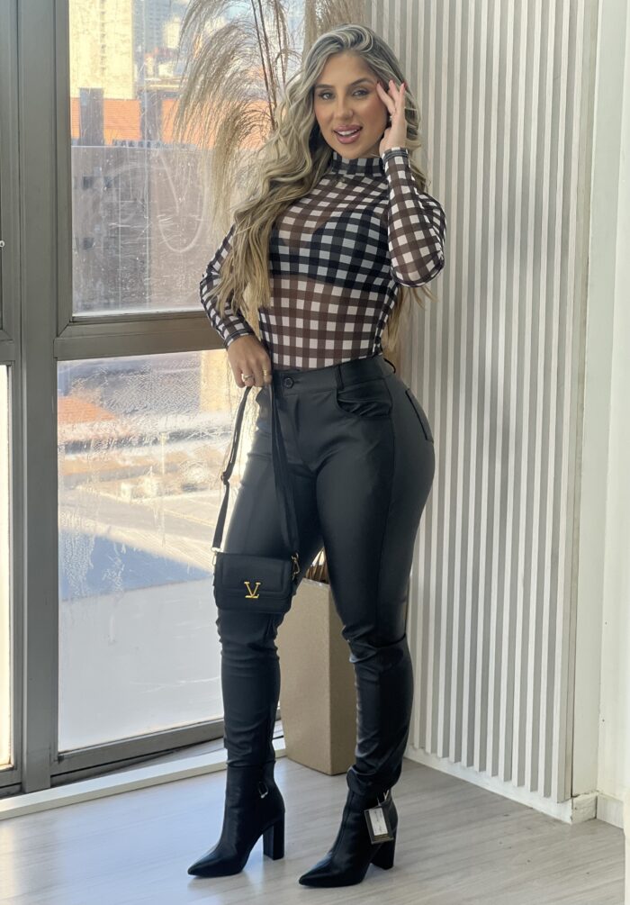 body tule xadrez preto body tule xadrez preto