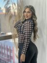 body tule xadrez preto