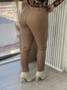 calça courino amanda bege