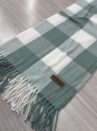 lenço flanelado xadrez verde