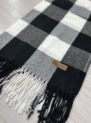 lenço flanelado xadrez preto