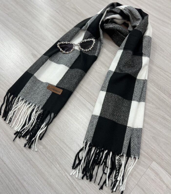 lenço flanelado xadrez preto lenço flanelado xadrez preto