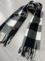 lenço flanelado xadrez preto